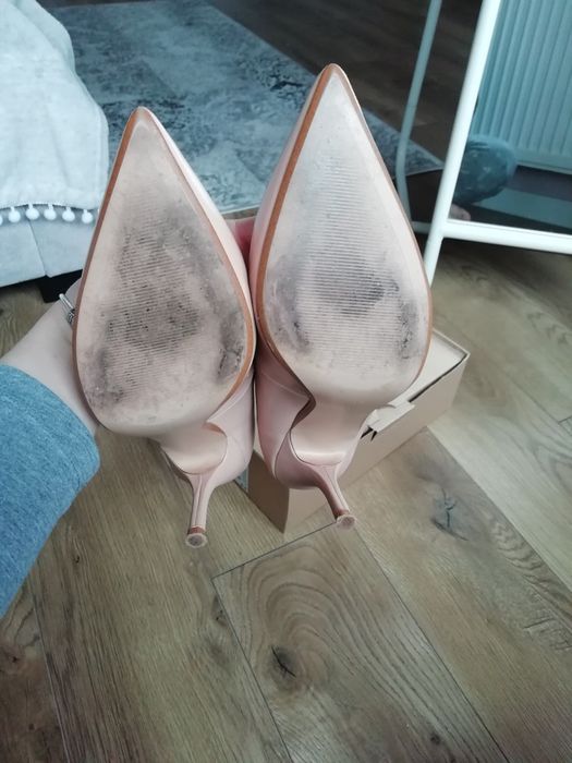 Szpilki nude Mango rozmiar 40