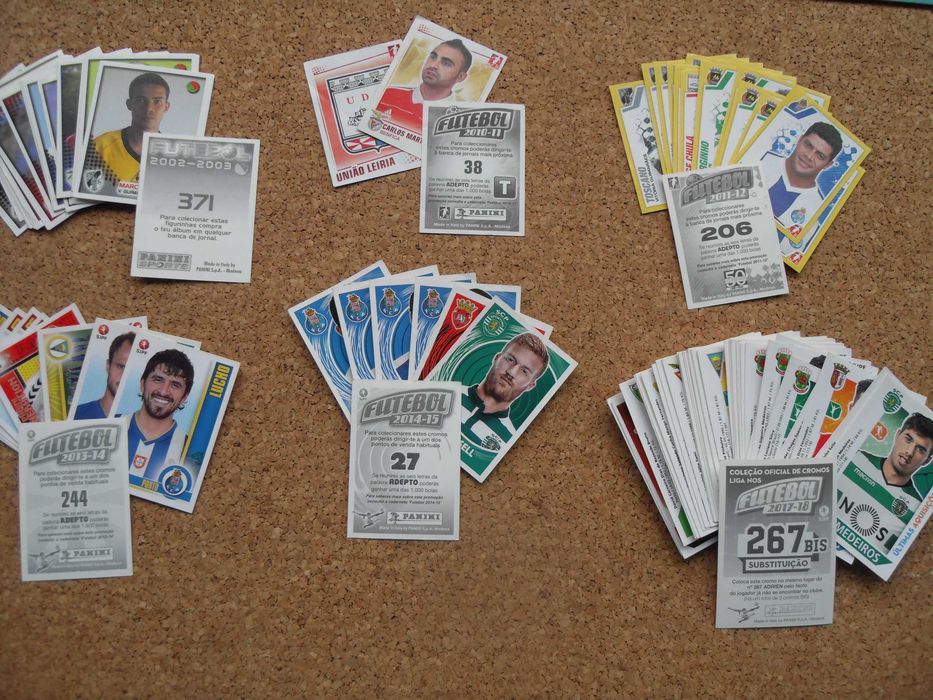 Cromos Futebol antigos desde anos 70