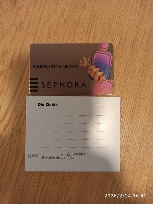 karta podarunkowa sephora 500