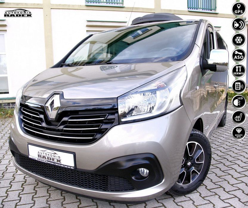 Renault Trafic 1.6dCi SPACECLASS/Klima/Navi/Tempomat/Parktronic/6 Biegów/ Serwis/GWR