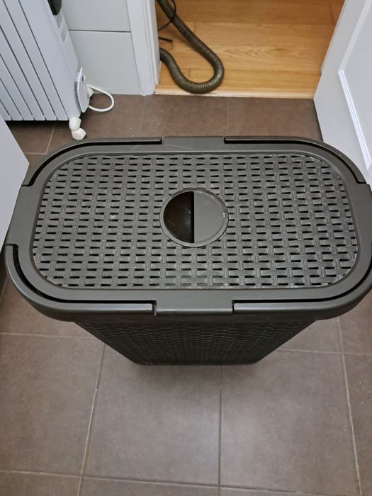 Cesto roupa suja castanho