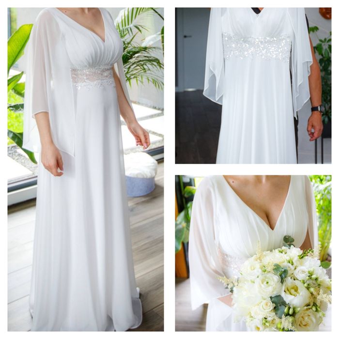 Suknia ślubna boho, 42,ciążowa weddingdress