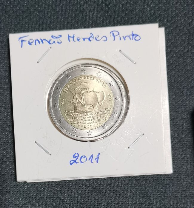 Moeda UNC comemorativa Fernão Mendes Pinto - 2011