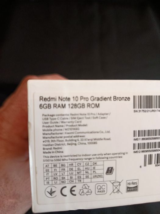 Xiaomi Redmi Note 10 Pro (6.67'' - 6 GB - 128 GB - Bronze)