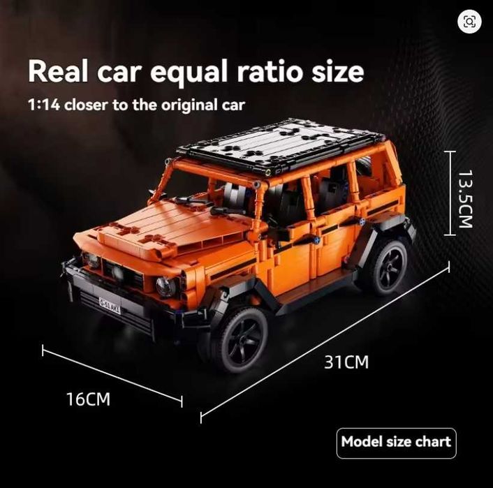 Klocki Technic Samochód Jeep 1358 elementów kompatybilne z LEGO