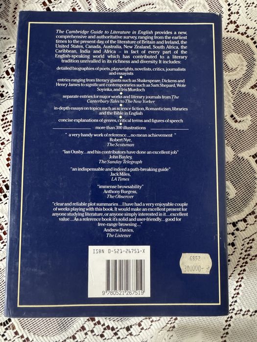 The Cambridge guide to English Literature