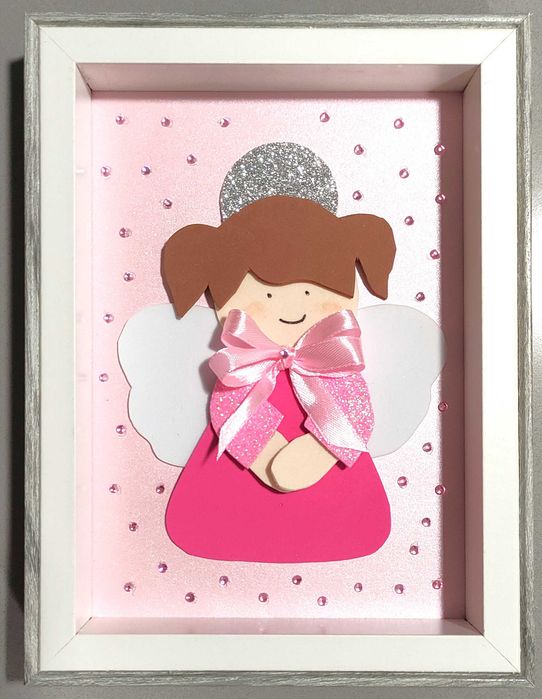 Quadro de Decoração Infantil Bebé/Criança para Quarto de Menina