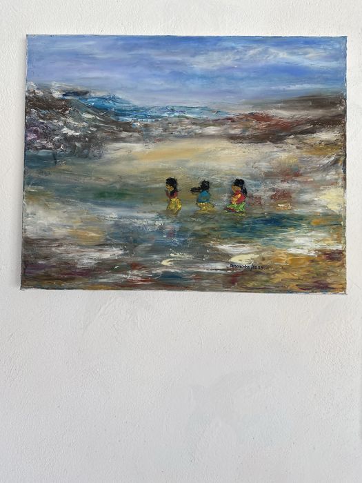 Quadro, pintura a óleo: A Lagoa