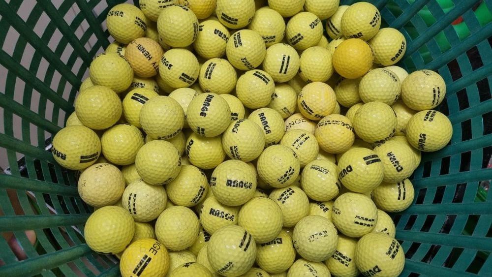100szt. Piłki golfowe range żółte uż HIT!