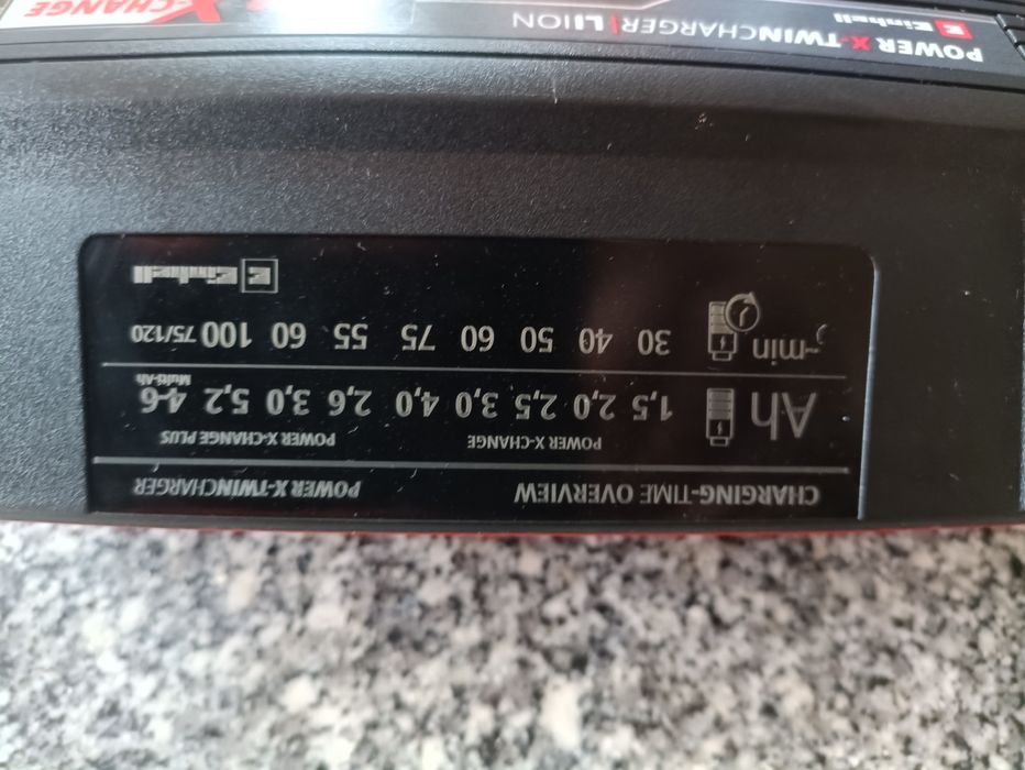 Carregador baterias 18V heinhell power X-twin charger