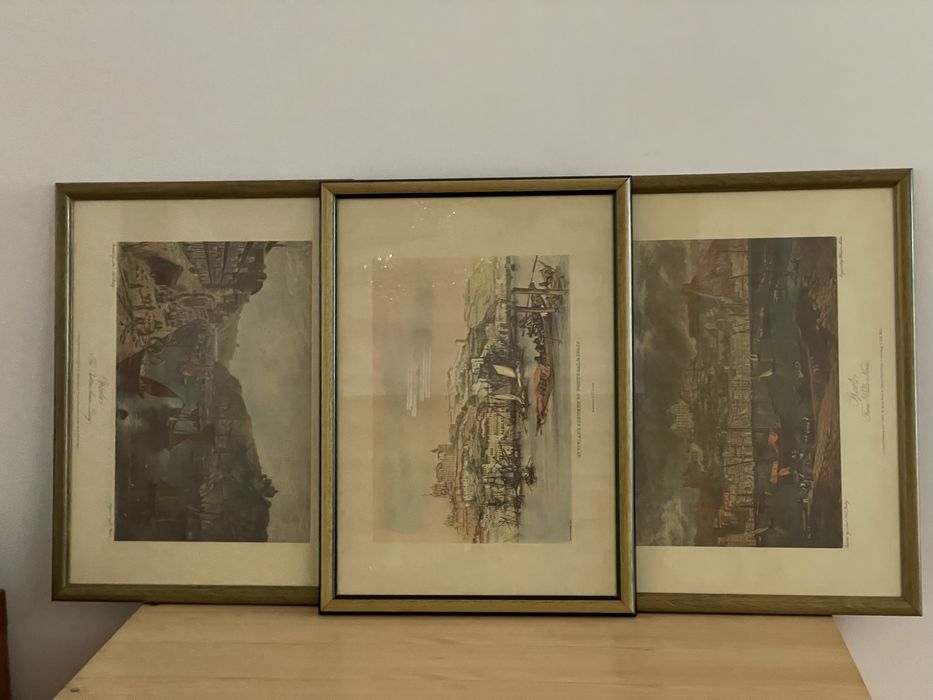 Quadros com imagens Porto e Vila Nova Gaia muito  antigo