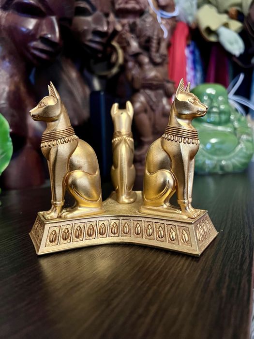 Египетская статуэтка кошка Бастет, фигурка из бронзы