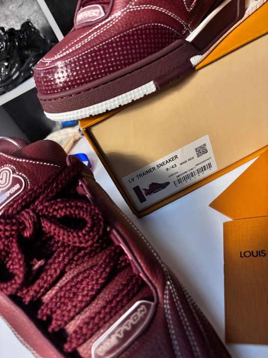 Кроссовки Louis Vuitton Skate Dark Red