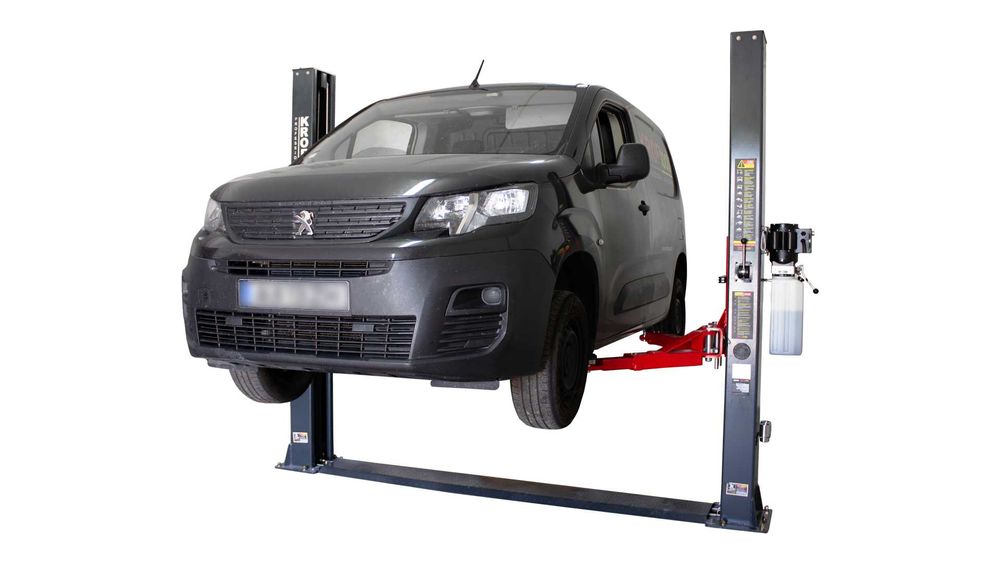 Elevador automóvel Electro-Hidráulico 2 Colunas 4 Toneladas 220V KROFTOOLS 9802 Económico JL20