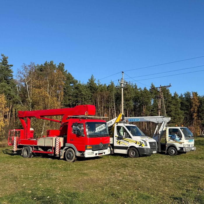 Do 26 metrów Podnośnik Koszowy usługi wynajem z operatorem + usługi