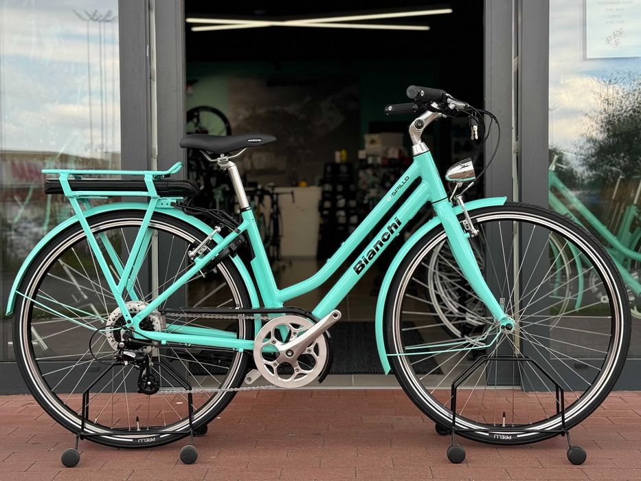 Rower elektryczny miejski Bianchi E-Spillo ST ... Egoing 250W... 418Wh