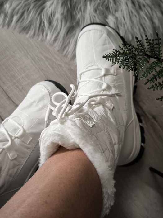 Жіночі зимові теплі черевики дутіки на стопу 23- 23,5 см