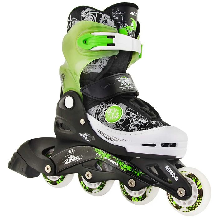 Дитячі ролики ТМ Action Pat Green розмір 19,5 см
