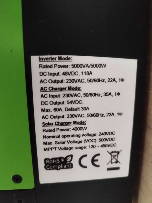 Inversor híbrido + baterias + 12 painéis solares