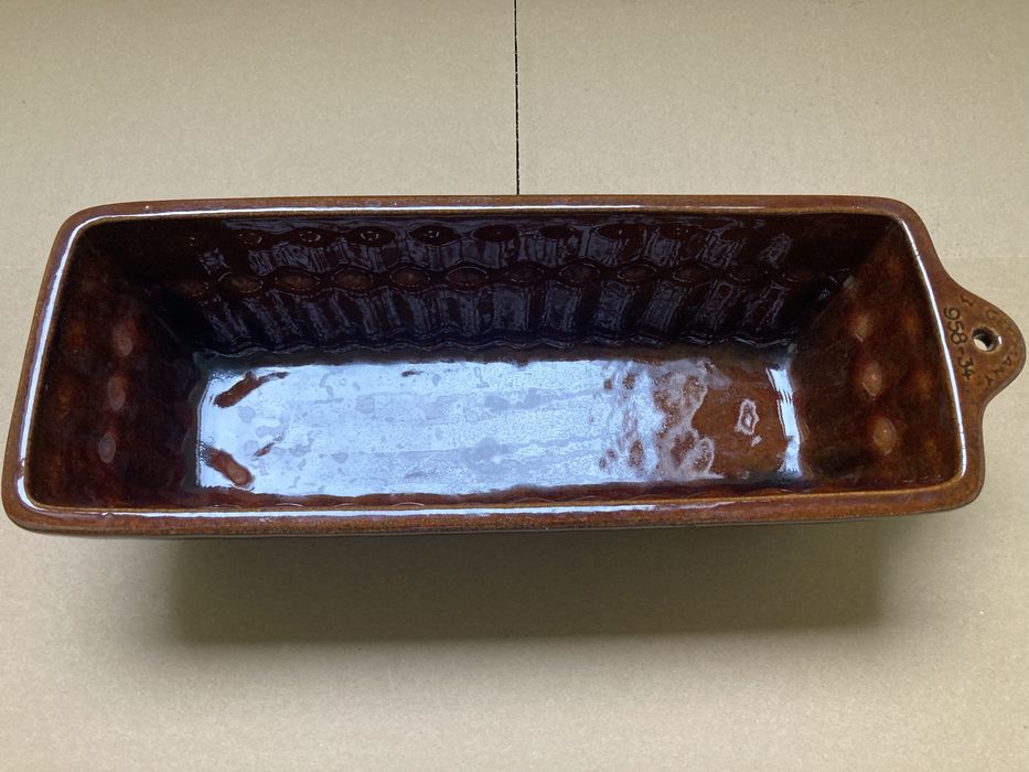 Ceramiczna forma do pieczenia retro vintage prl