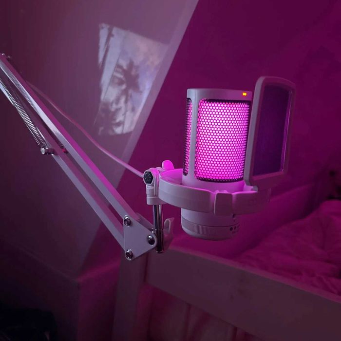 Аудио микрофон с USB и RGB подсветкой мікрофон на штативі Maono DGM-50