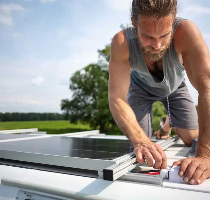 Painel Solar MYVAN 100W (Rigido)(112×45) (Autocaravana / Campervan)