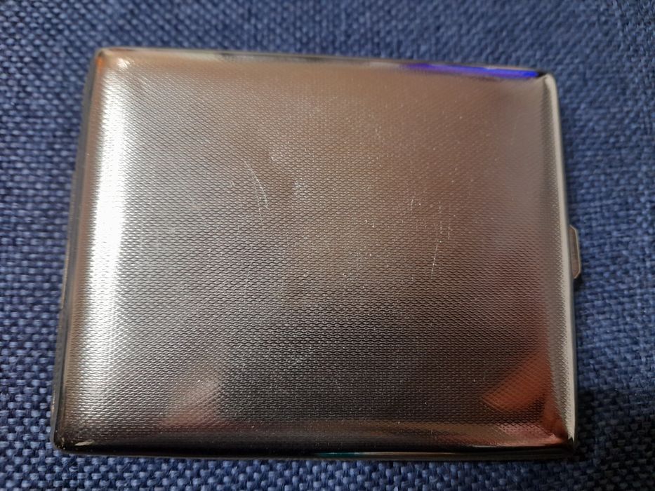 Stara papierośnica pozłacana sprawna Poznań Ławica