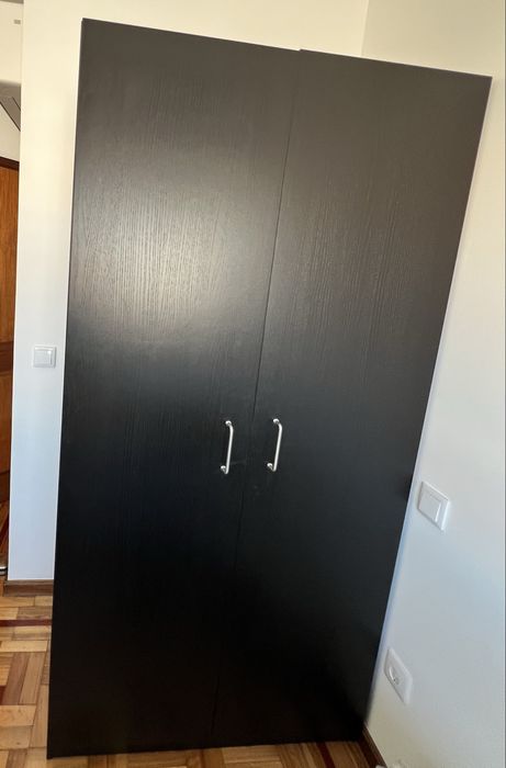Roupeiro IKEA PAX preto 100x200x60cm