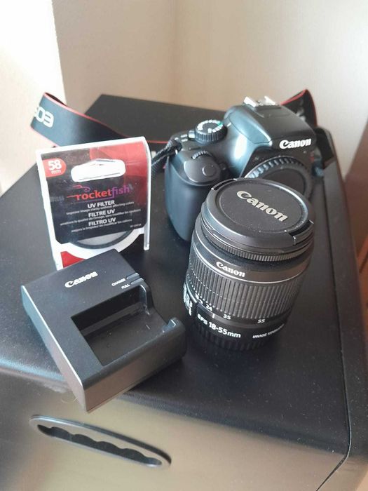 Câmera Canon EOS Rebel T3 + Objetiva 18-55mm EF-S + Rocketfish 58mm