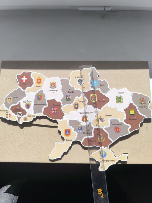 Магнітна карта пазл "Україна"