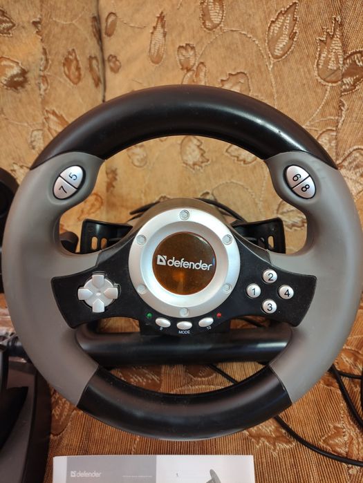 Ігрове дротове кермо Defender Challenge Mini, USB