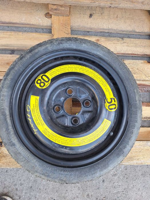 Koło dojazdowe VW 14 cali opona Continental T105/70 R14 4x100 Warszawa-Wawer
