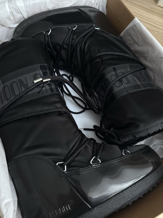 Високі мунбути Moon Boot Icon High Glance Black оригінал