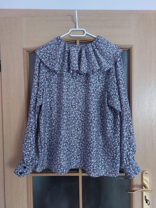 Bluzka koszulowa H&M kołnierzyk L