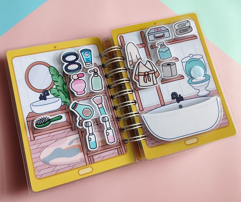 My house Toca Boca Mój domek Toca Boca książeczka z elementami na rzep