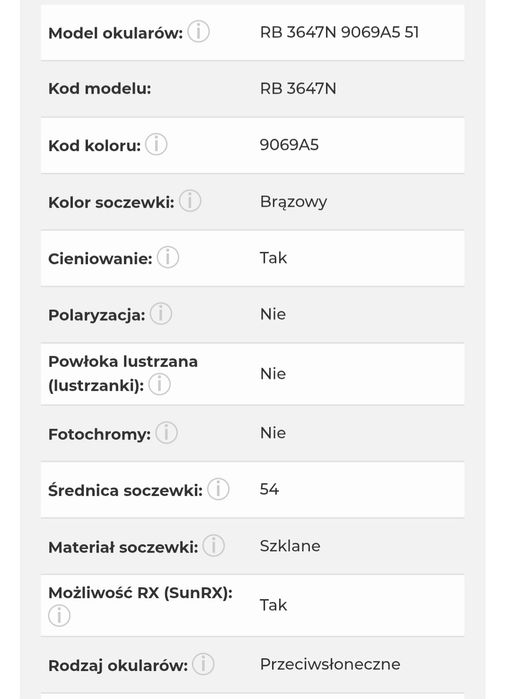 Okulary przeciwsłoneczne Ray-Ban
