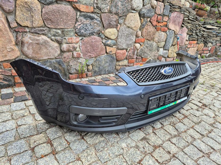 ford c-max mk1 focus mk2 zderzak przód przedni szary metalic halogeny pdc