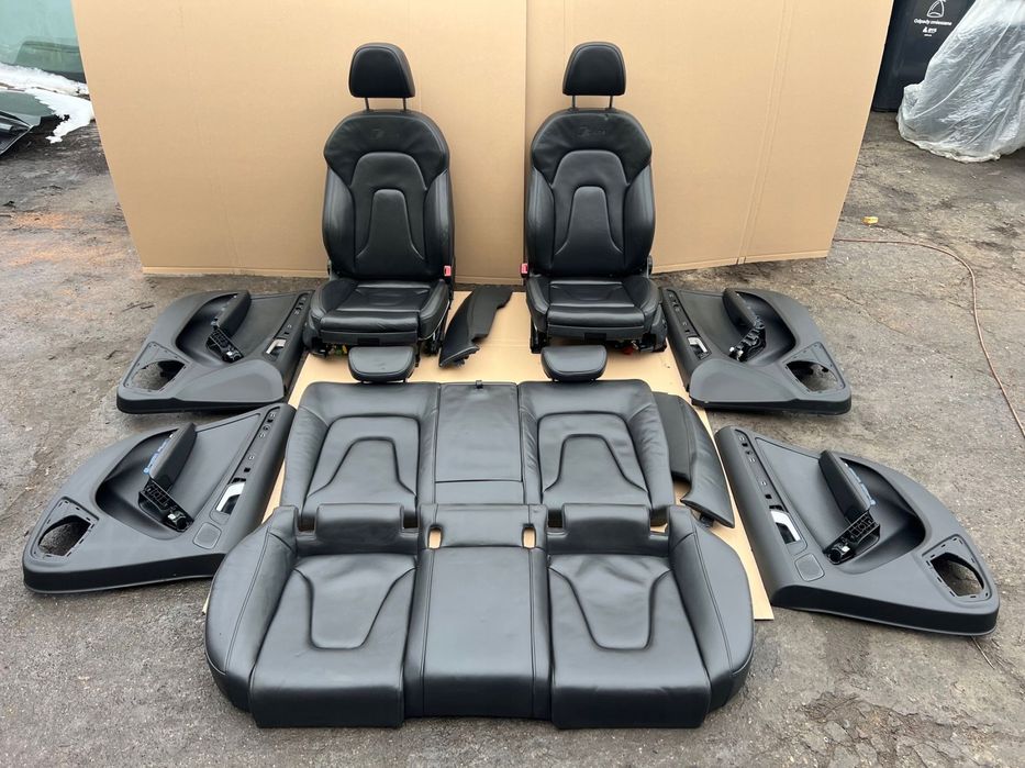 audi a5 8t lift sline sportback fotele kanapa skóra grzane s-line kpl.