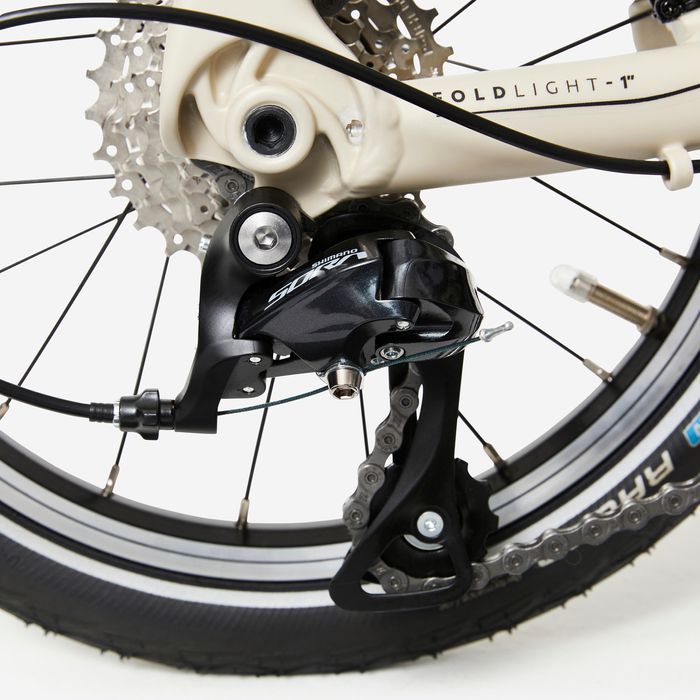 Bicicleta Dobrável Ultracompacta Fold Light 1 Segundo Bege