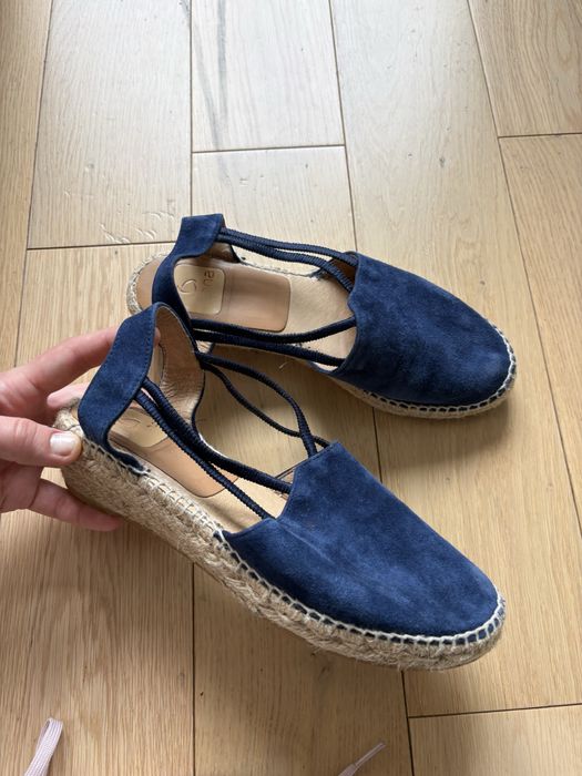 Mega wygodne zamszowe espadryle 38 kanna