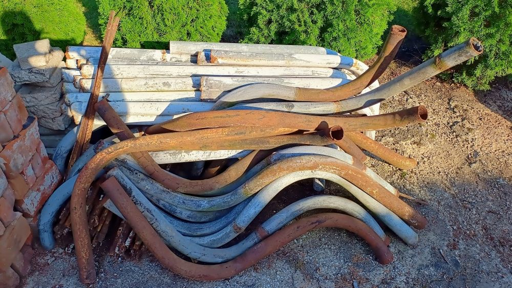 Słupki rury fi 60 stalowe #4mm ścianka# ocynk słupy oświetleniowe kamery