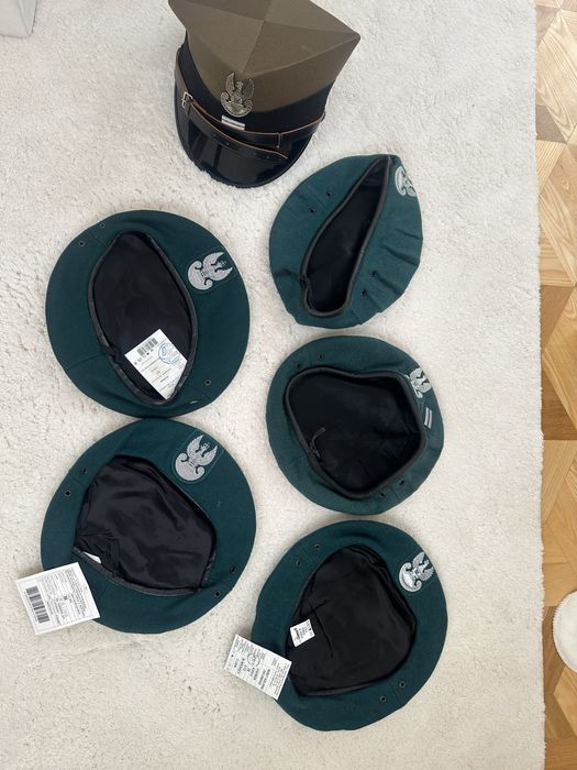 Beret wojsk ladowych 56-58 wojskowy zielony