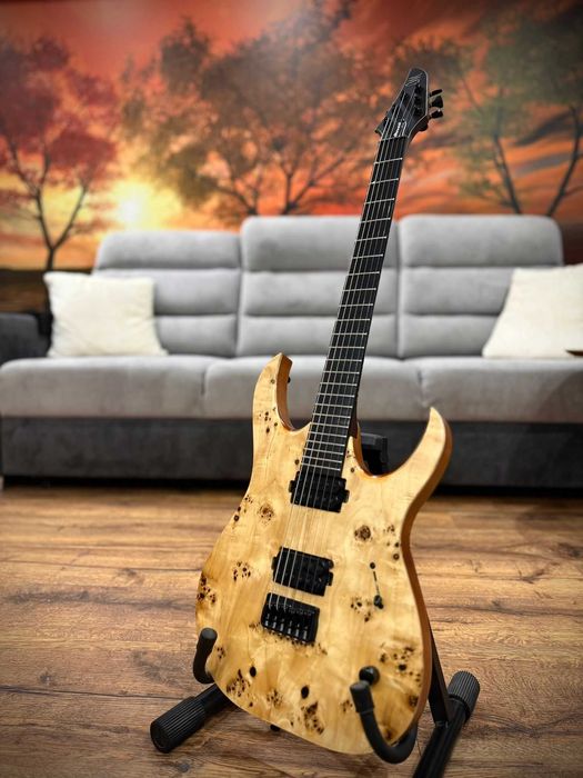 Mayones Duvell Elite 6 – Bare Knuckle | Poplar Burl | Mahogany | Stan idealny