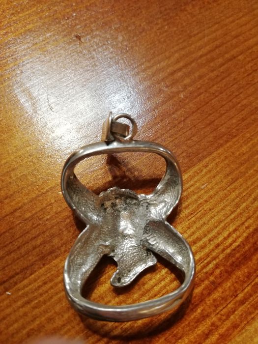 Piękna i unikatowa zawieszka Kamea srebro PRL