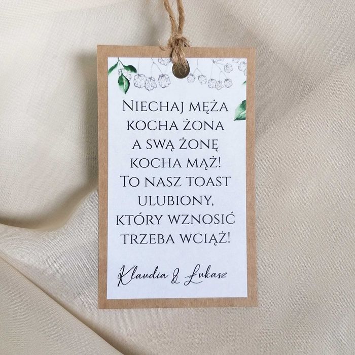 Zawieszki na alkohol w stylu boho GISÓWKA I LIŚCIE