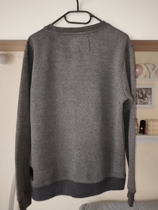 Szara ocieplana bluza Diverse męska Everbase CREW M