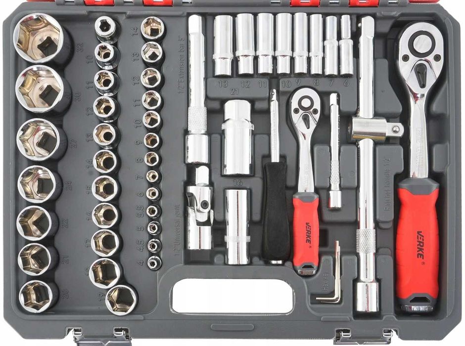 KLUCZE Nasadowe 108ZESTAW Kluczy Nasadowych Narzędzi BITY Torx Grzehot