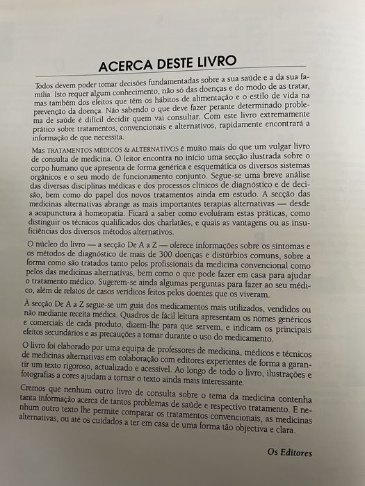 Tratamentos Médicos & Alternativos - Selecções do Reader’s Digest