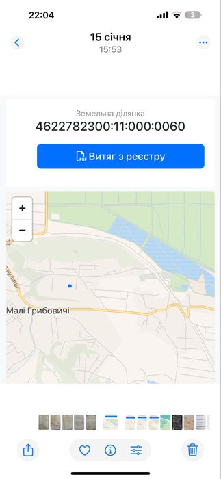 Продаж землі  Малі Грибовичі