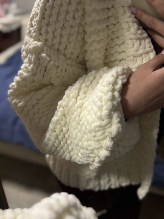 Плюшевий кардиган ручної роботи